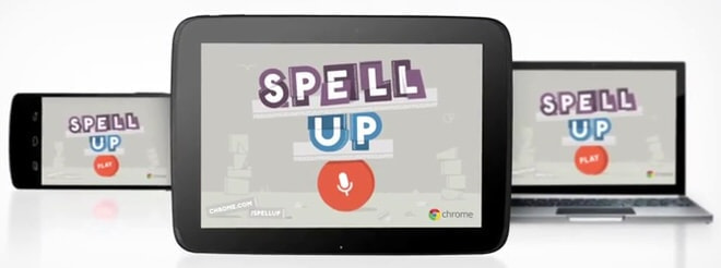 Spell Up は PC 版と Android スマートフォン/タブレット版の Chrome Web ブラウザで動作する