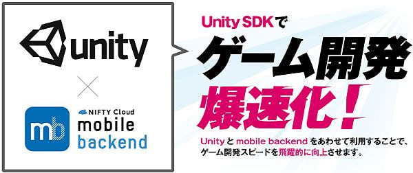 ニフティクラウド mobile backend から「Unity」用の SDK の提供開始