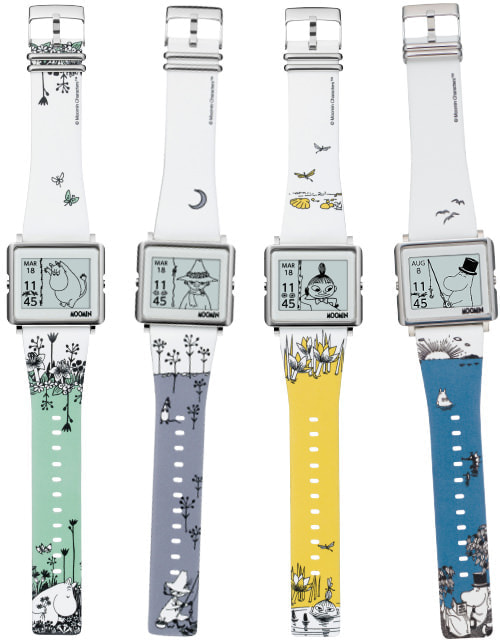 電子ペーパー腕時計「Smart Canvas」に「ムーミンパパ」モデル、トーベ 