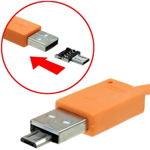 USB端子をmicroUSBに変換するアダプタを販売―スマートフォンでキーボードやマウスが使える