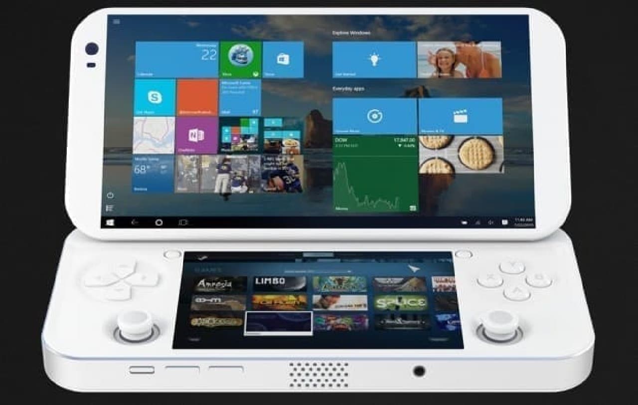Windows 10がインストールされた5.7インチスクリーンを持つ携帯ゲーム機 「PGS Hardcore」