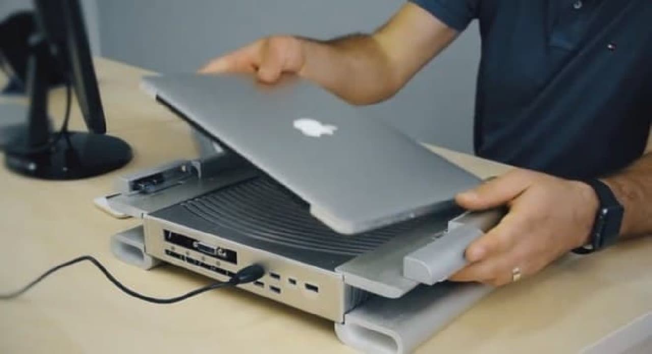 MacBook Proのグラフィック性能を向上させるドッキングステーション「iBow」