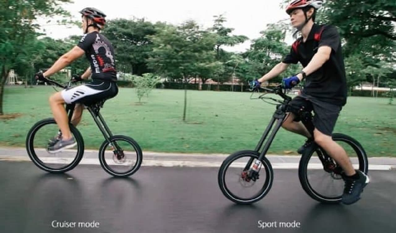 前輪でも後輪でも、好きな方を漕げる自転車「MC2 BIKE」