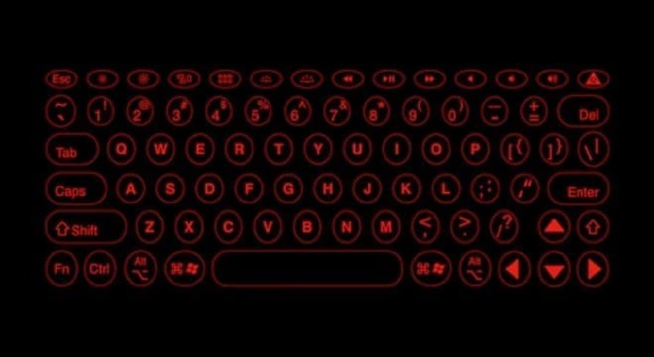 打ちやすいプロジェクションキーボード「iKeybo」…