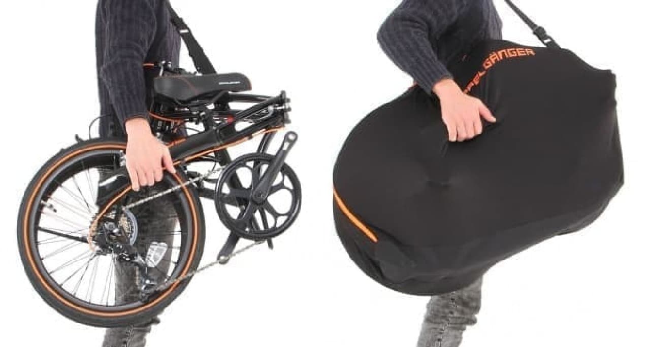 折り畳み自転車用輪行バッグ「伸びる輪行キャリングバッグ（小径車用）」