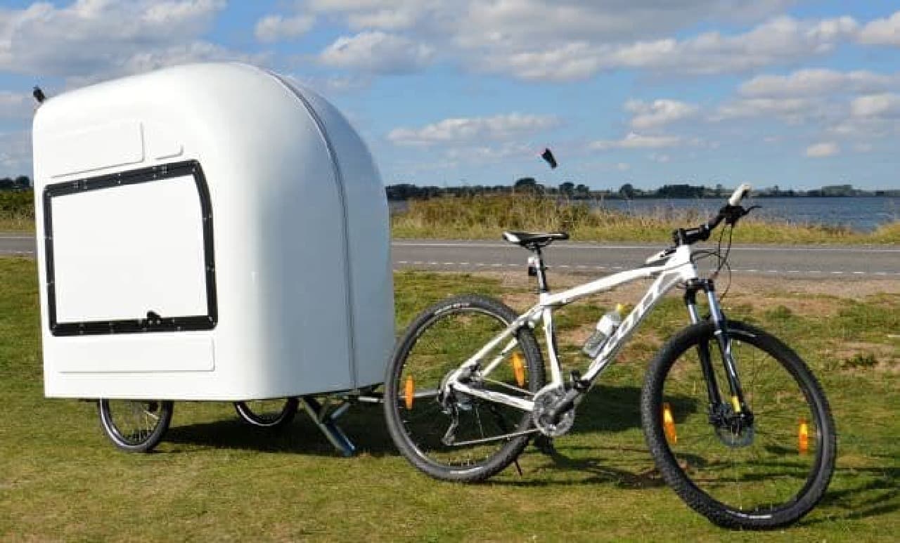 自転車用キャンピングカー「Wide Path Camper」に、クルマで牽引する「Homie」登場