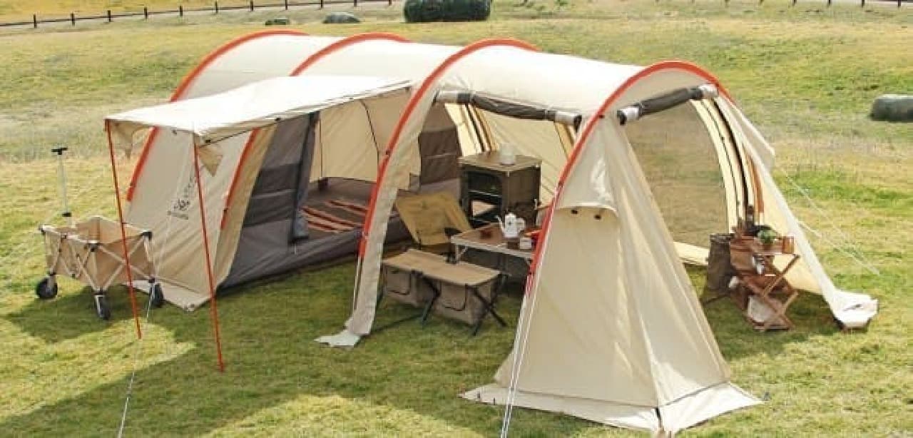 かまぼこ型テントの2017年バージョン「カマボコテント2」