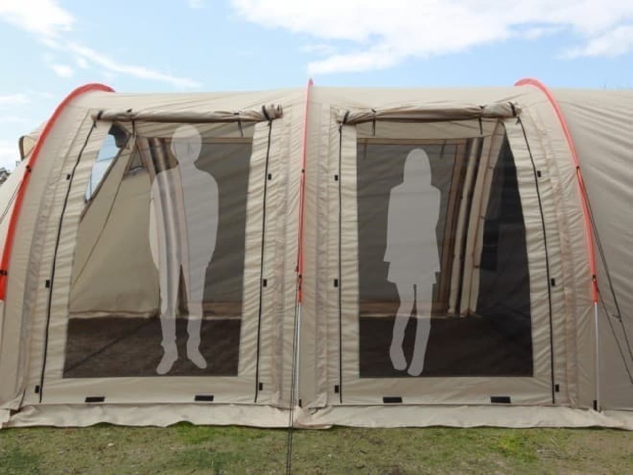 かまぼこ型テントの2017年バージョン「カマボコテント2」