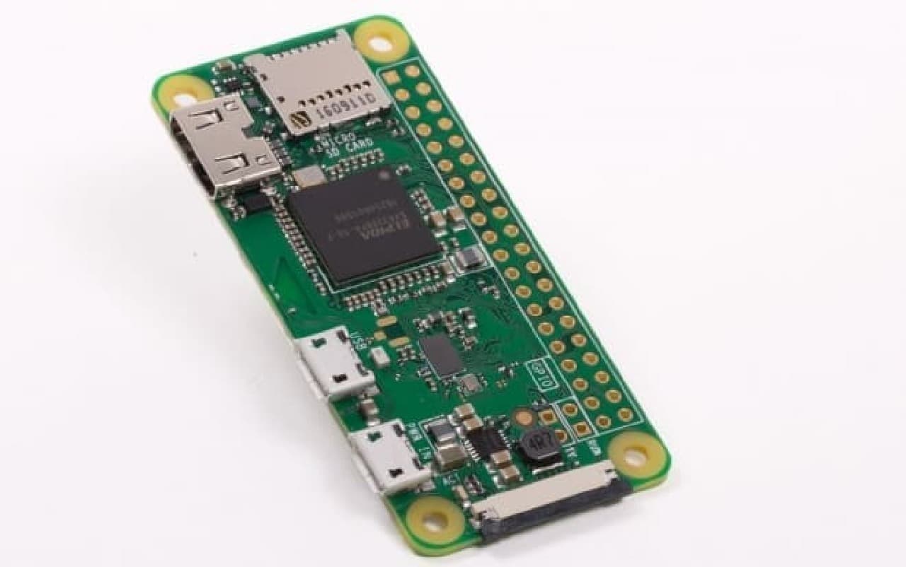 ワンコインPC「Raspberry Pi Zero」に、無線LANとBluetoothの搭載された「Raspberry Pi Zero W」