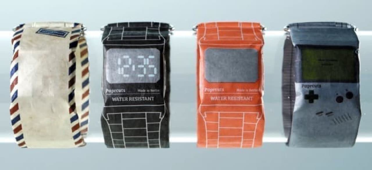 紙でできた腕時計「Paprcuts Watch」