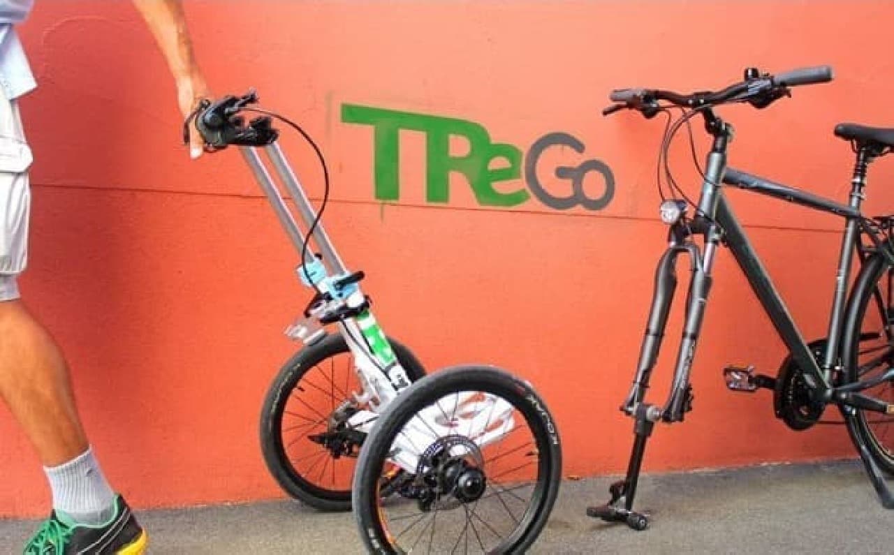 自転車をカーゴ付きトライクにする「TReGo」