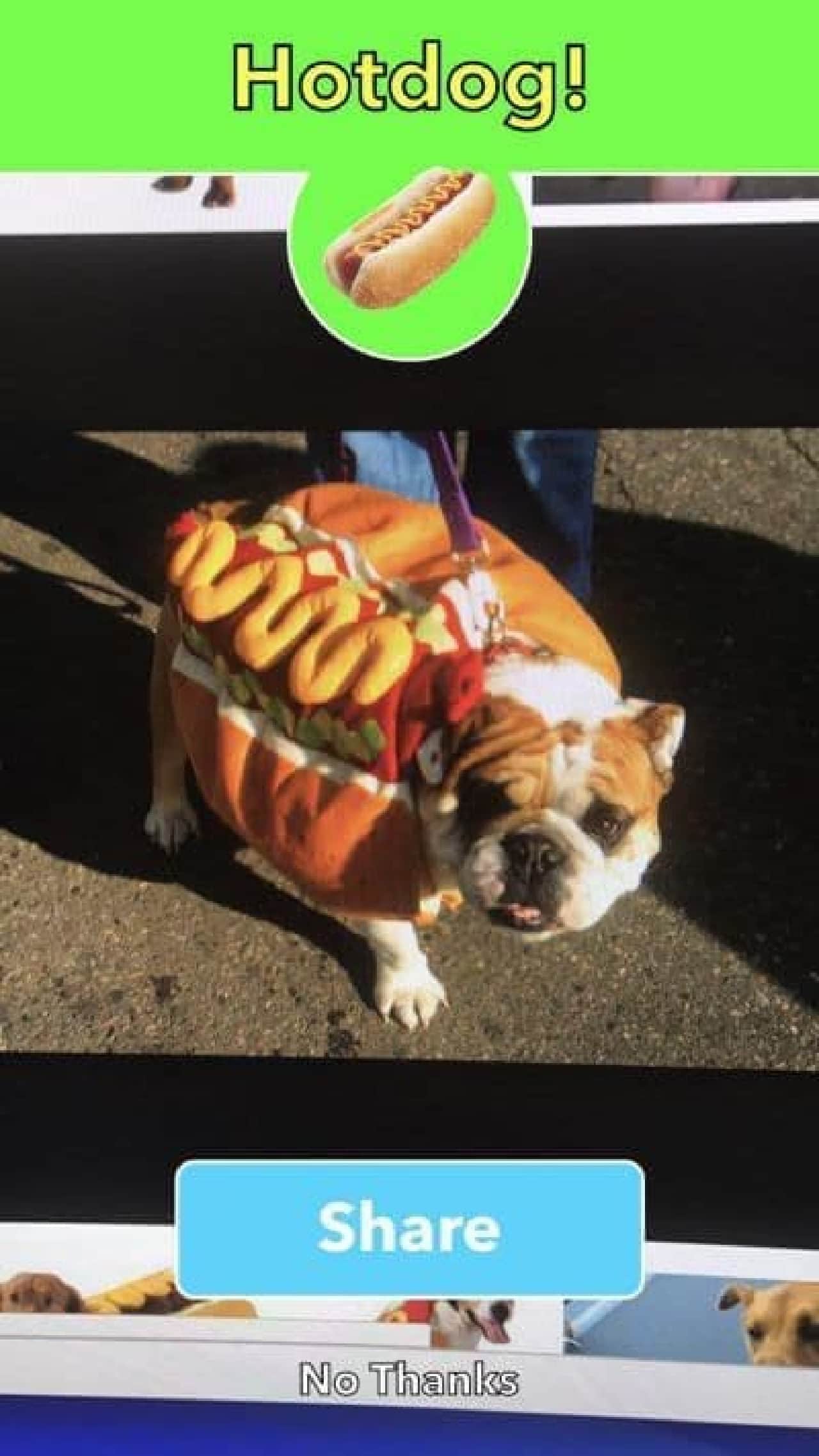 「ホットドッグかそうでないか」を判定できるアプリ「Not Hotdog」