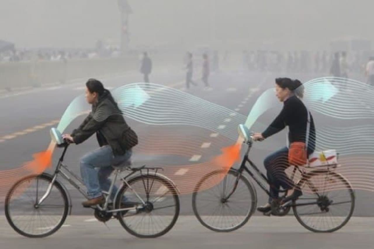 大気を清浄化する自転車「Smog Free Bicycle」