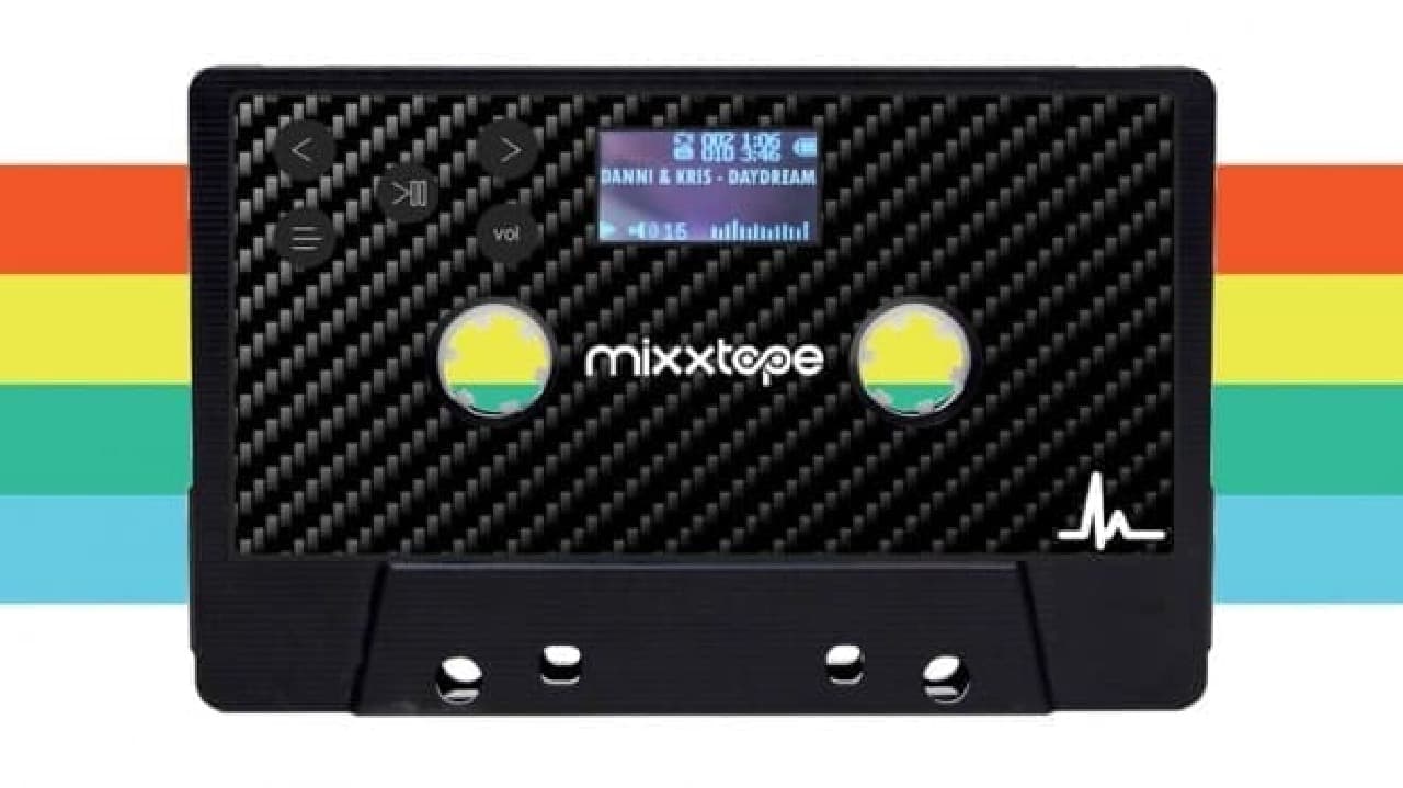 カセットテープ型のデジタルミュージックプレーヤー「MIXXTAPE」