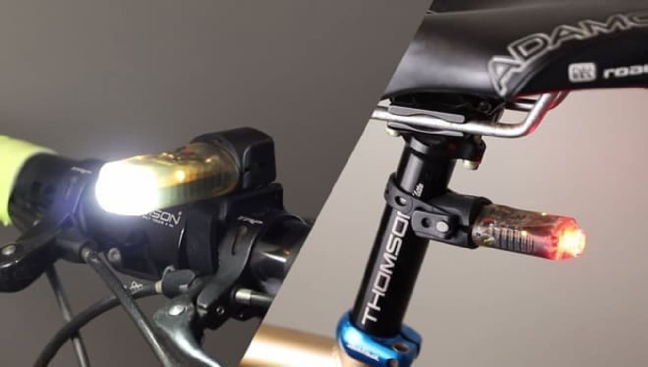 自動で点灯する自転車用ライトLight & Motionの「Vibe Pro」