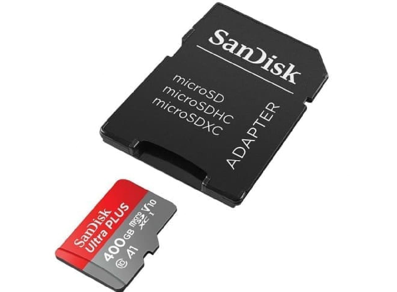 SanDiskの400GB microSDカード