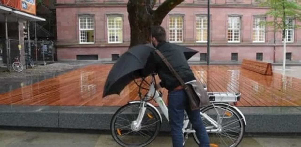 自転車用の傘「UNDER-COVER」