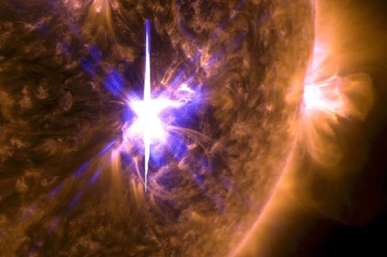 太陽フレアのイメージ画像