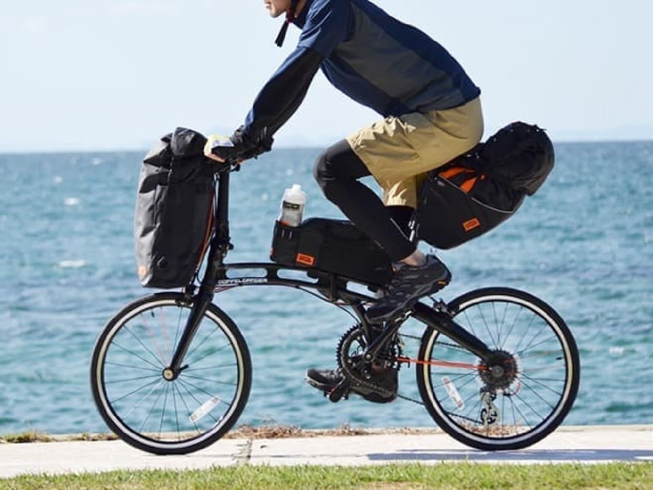 自転車フレーム取り付け型バッグ「トップチューブバッグ」