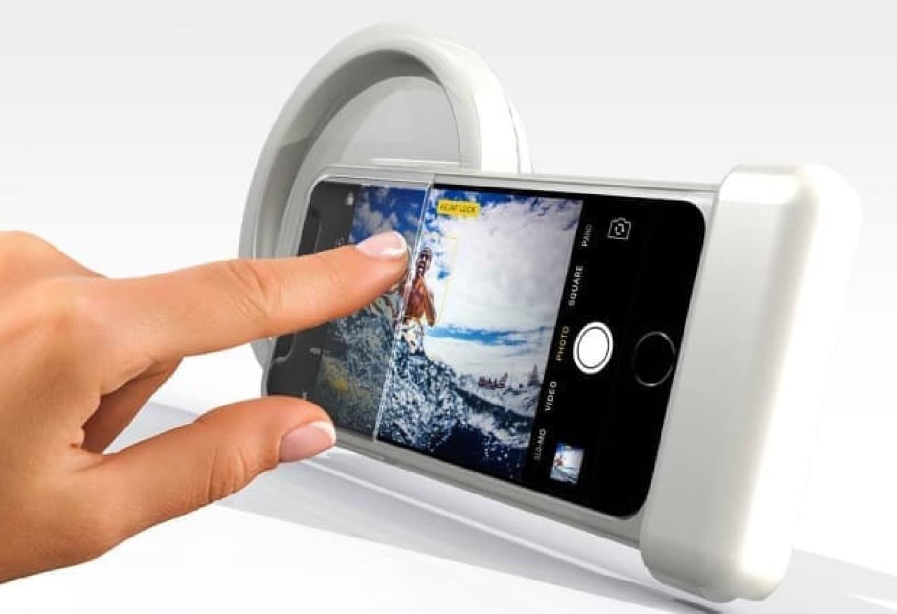iPhoneで「水中＆水上写真」を撮影できるドームポート付きの「amphipac」－
