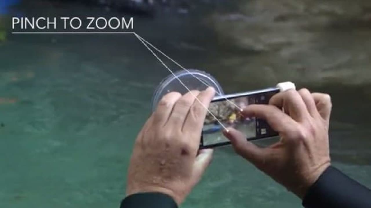 iPhoneで「水中＆水上写真」を撮影できるドームポート付き「amphipac 