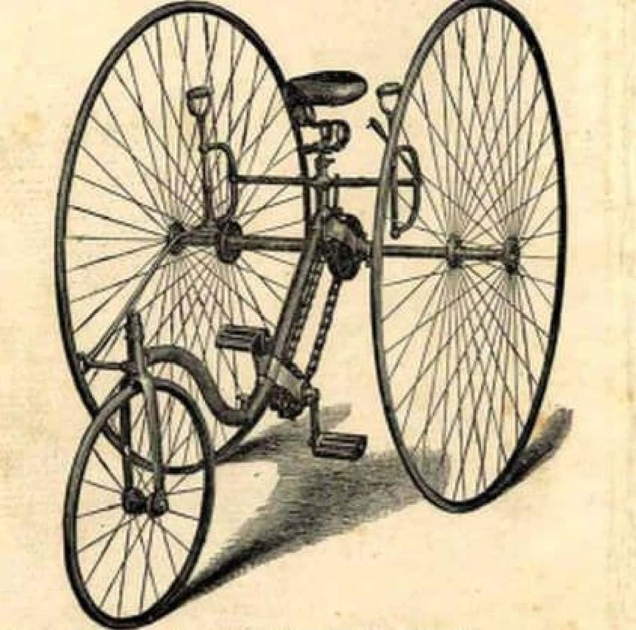 1884年の自転車PLECTOCYCLEを再現した「Pivot Frame Plectocycle」