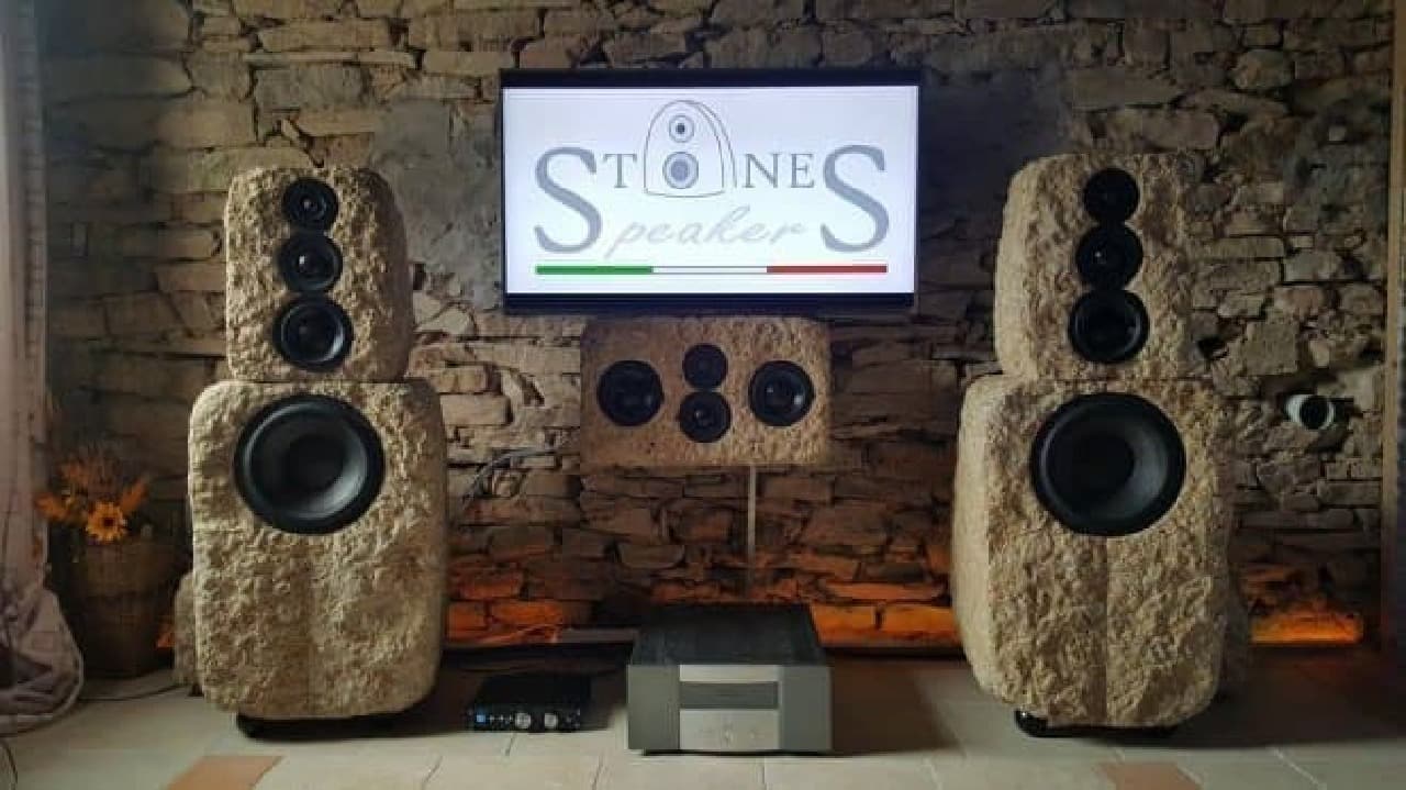 石でできたスピーカー「Stones Speakers」
