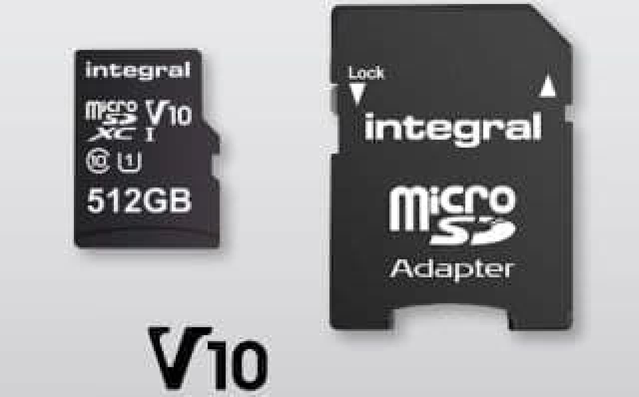 512GBのmicroSDカード、Integralから