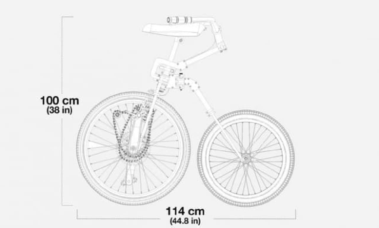 前輪駆動の自転車「Bellcycle」