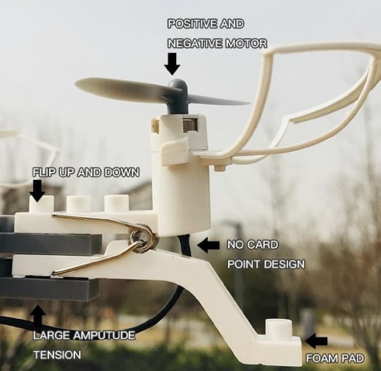クリップタイプのドローンModularized Drone