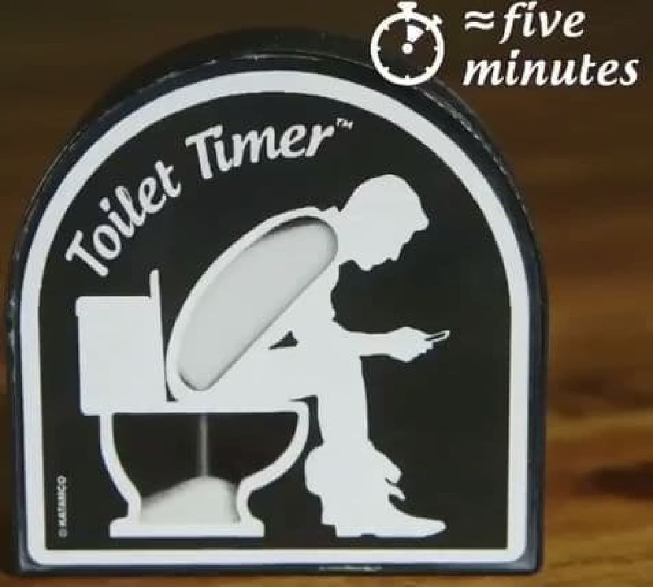 バスルーム設置用の砂時計「Toilet Timer」