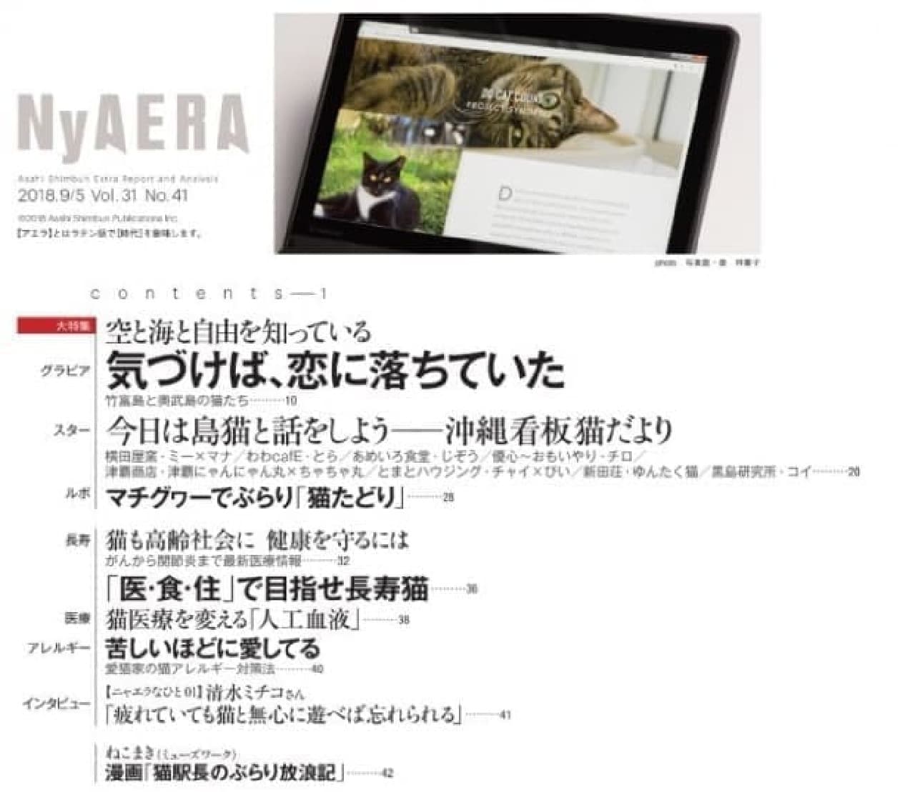 夏も「AERA」がネコまみれ…「NyAERA (ニャエラ) みっけ」の表紙は、沖昌之さん撮影のトルコのネコ
