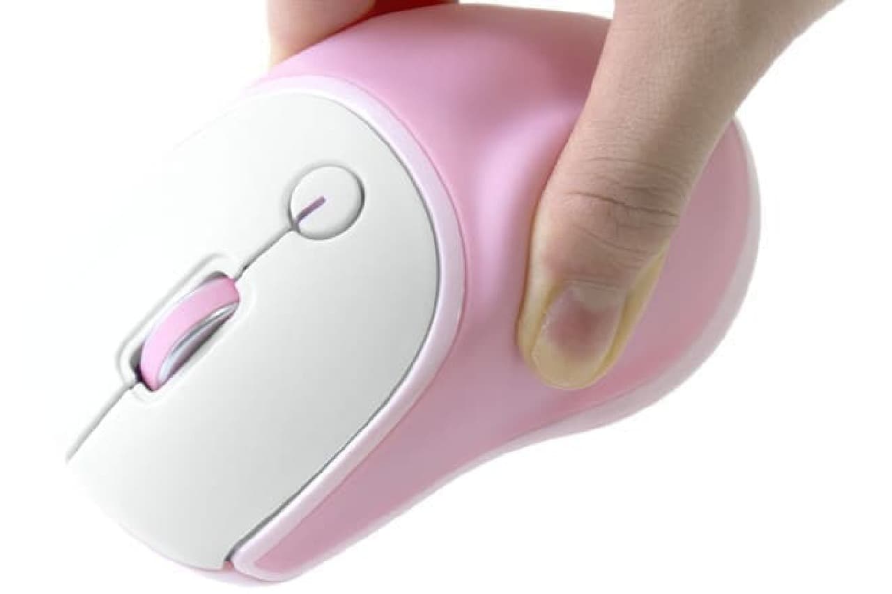 無線マウス「Digio2 無線3ボタンBlueLEDマウス Pastel GEL」