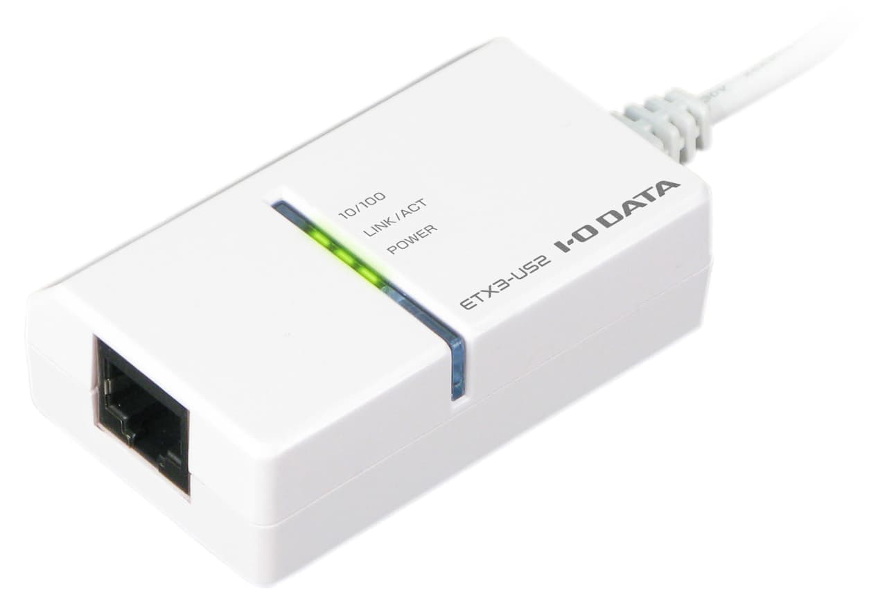 USBから100BASE-TX接続できるLANアダプター「ETX3-US2R」