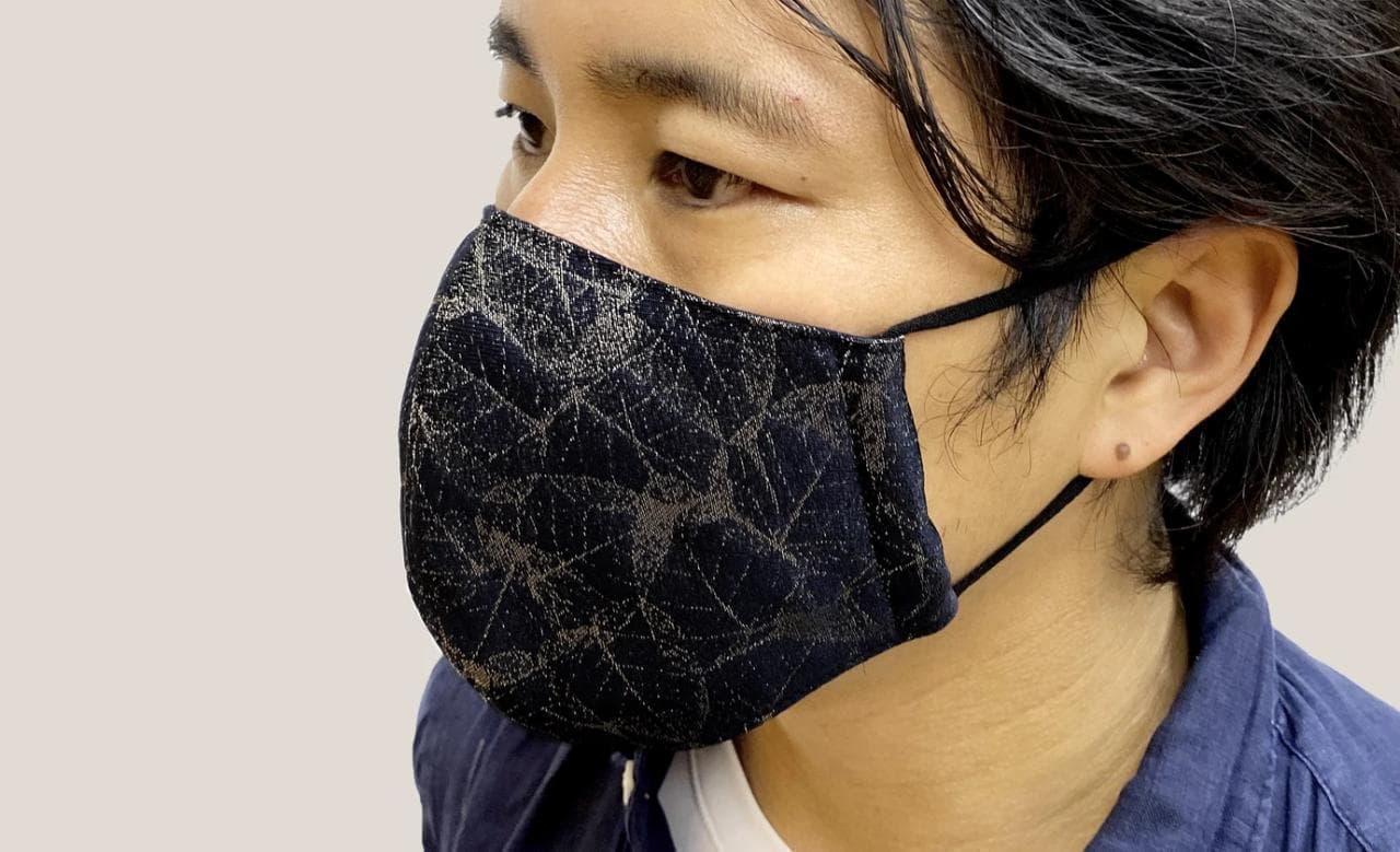 京都の西陣織メーカーが作った西陣織マスク
