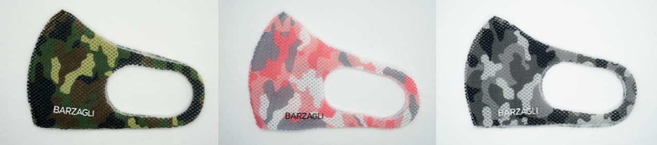 メッシュ100％！ つけている感覚ほぼゼロのスポーツマスク「Barzagli Mask ZERO」に迷彩柄