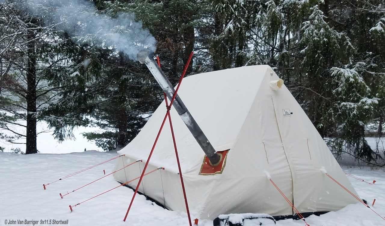 真の冬用テント！煙突穴付き「スノートレッカーテント」販売開始
