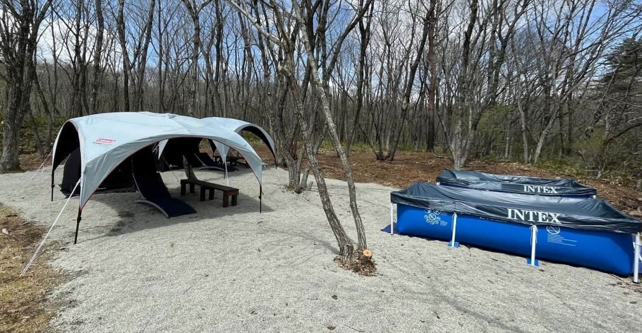 貸し切りテント型のアウトドアサウナ「森のサウナ」那須白河にオープン