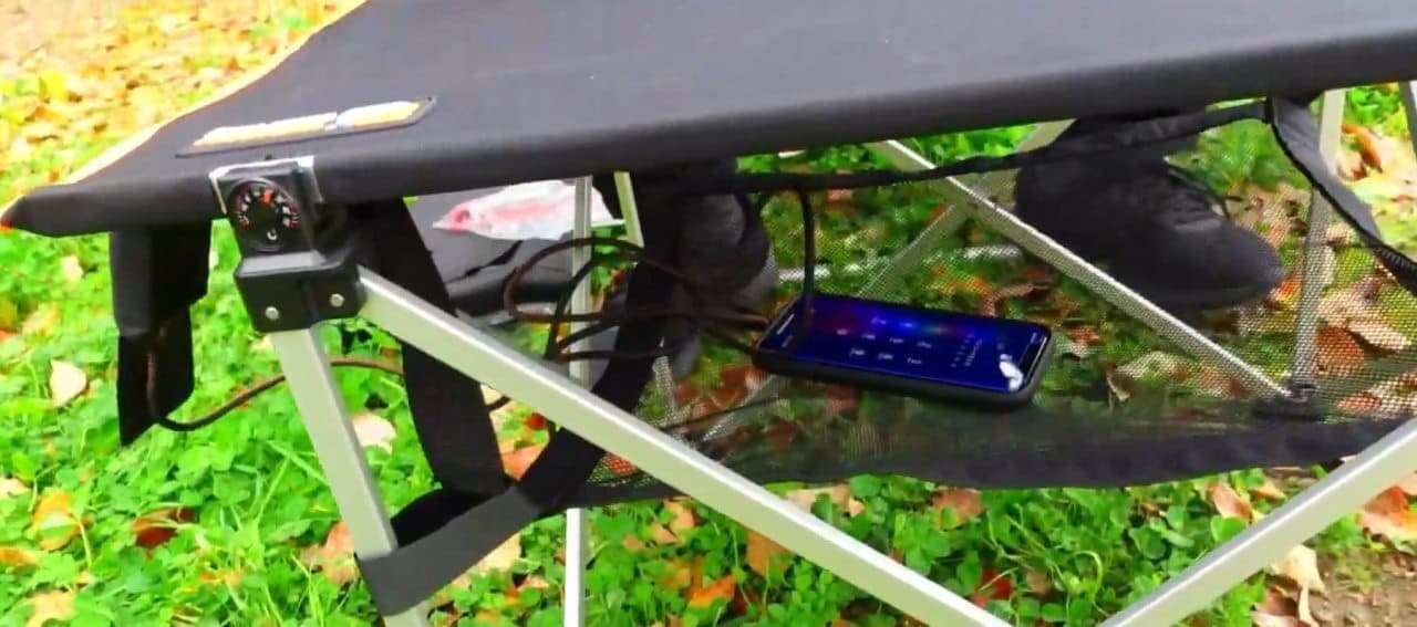 発電するキャンプテーブル「多機能ソーラーテーブル」Makuakeで販売中