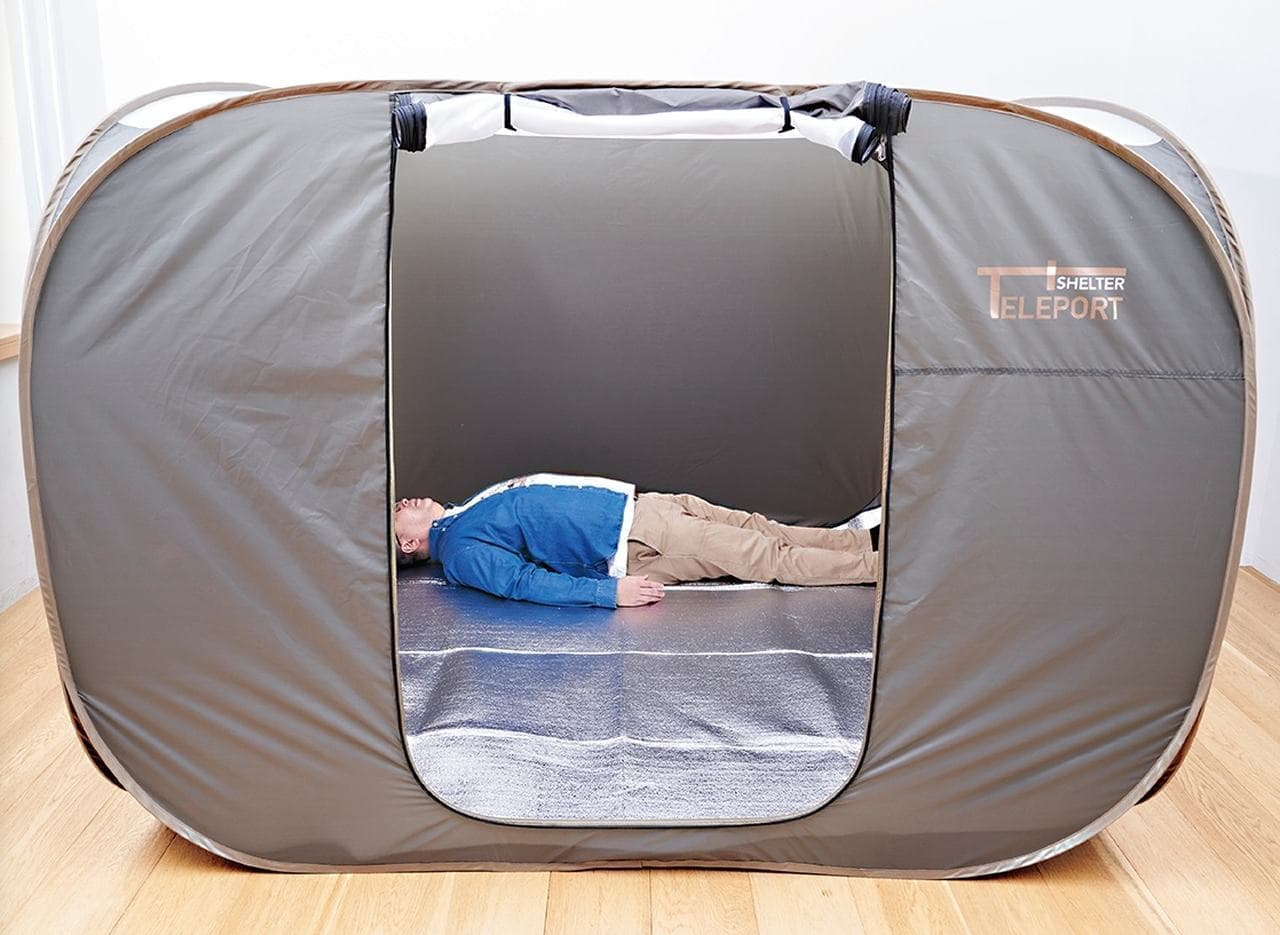 避難所用テント「テレポート・シェルター」Makuakeで先行発売中
