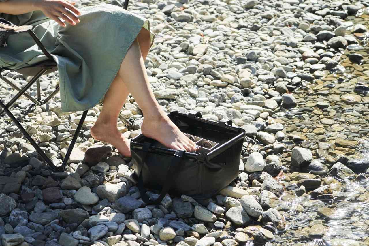 キャンプで足湯を楽しみたい 焚き火の熱を利用する「GR-New10」