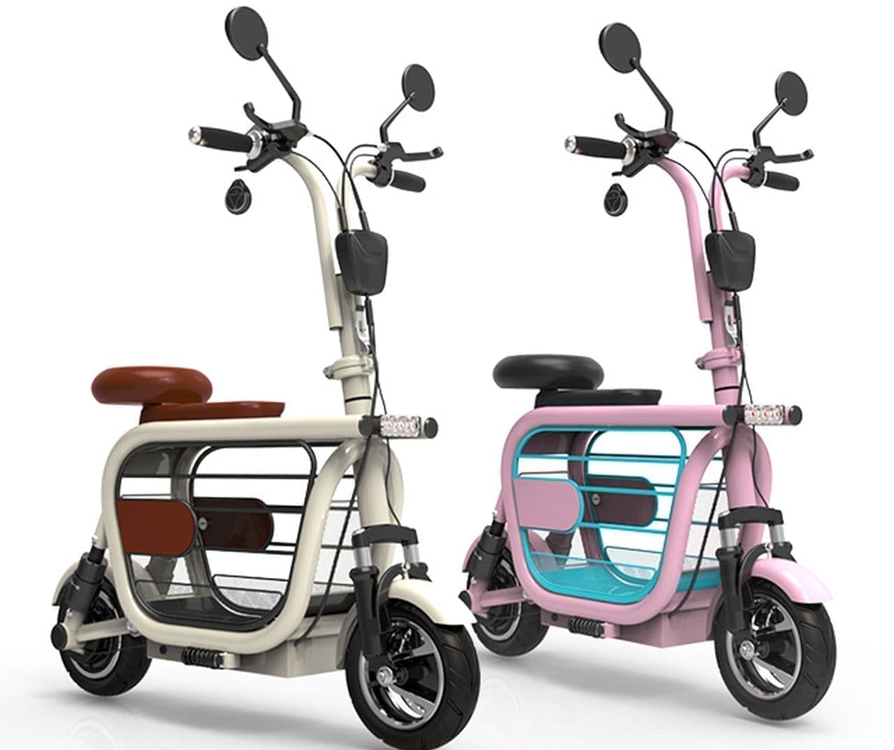 ペットと乗れる電動バイク「モペット」Makuakeでの先行予約販売開始 － シート下にキャリー付属！