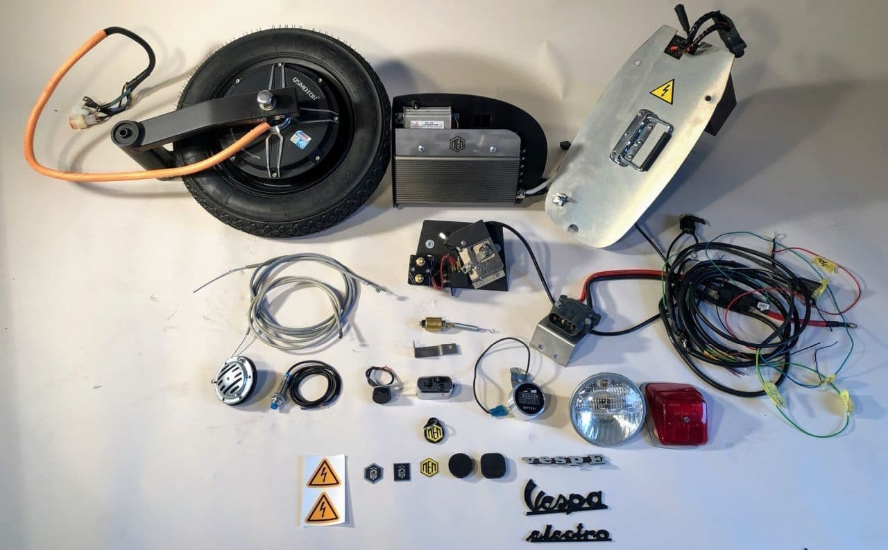 ベスパを電動バイクに改造するキット「ベスパ スモールフレーム用電動コンバージョンキット」ドイツMEM Motorsが開発