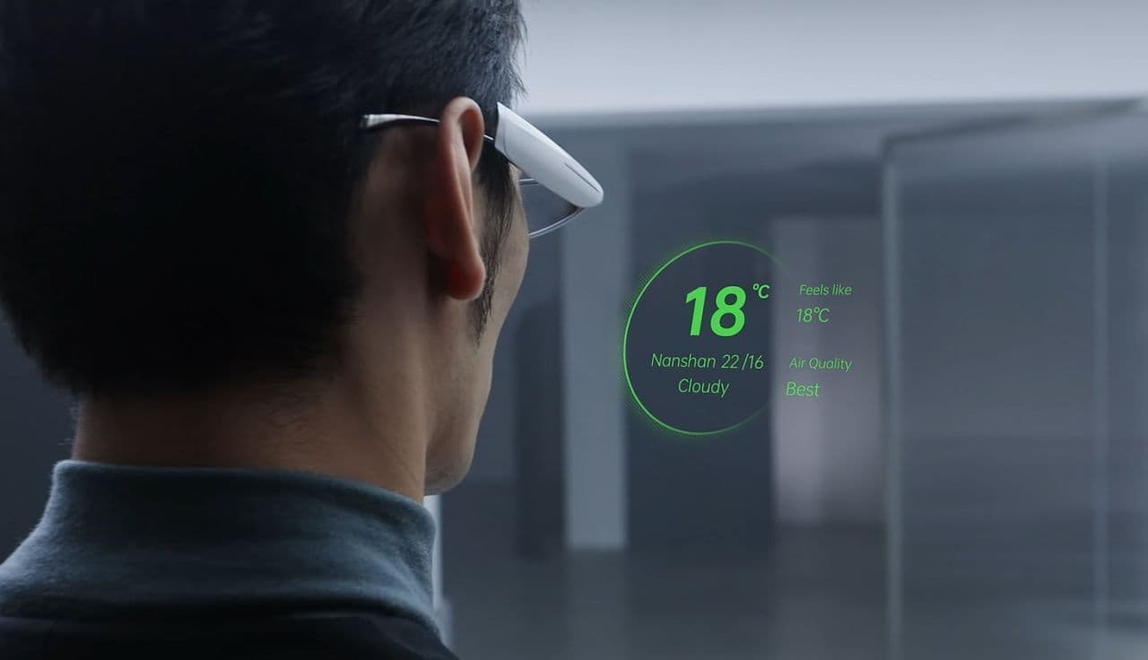 日常生活を字幕付きにするHUD「OPPO Air Glass」発表 ナビ機能やプロンプター機能も