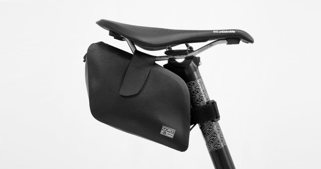 自転車用サドルバッグをGORIXが販売開始 ― ベルクロとマジックテープで装着する 重さ100g 収納容量1Lのバッグ