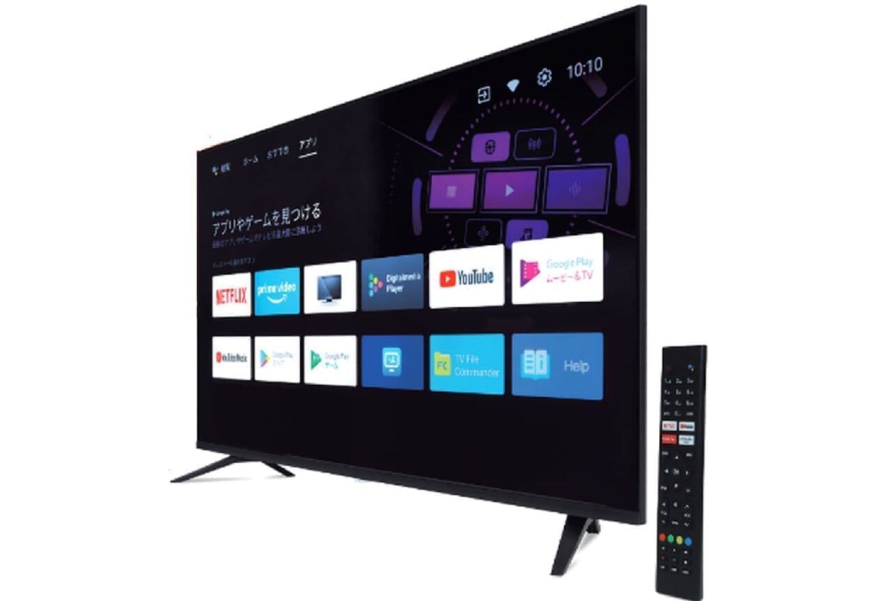 テレビチューナーはもう要らない？チューナーレスのスマートテレビをSTAYERが発売へ Android TV・Chromecast内蔵の4K対応 43V型テレビ