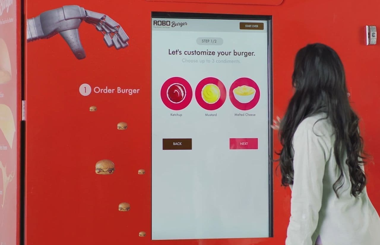 注文を受けてからロボットが調理！ ハンバーガーの自動販売機「RoboBurger」登場