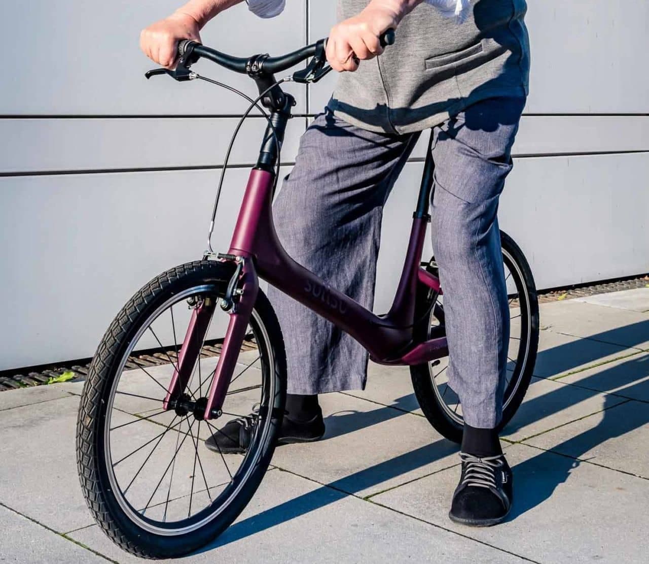 高齢者向けのペダル無しキックバイクSollso「Laufrad」