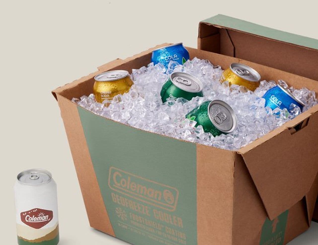 ダンボール製のクーラーボックス「GeoFreeze Recyclable Cooler」 コールマンが米国で発売