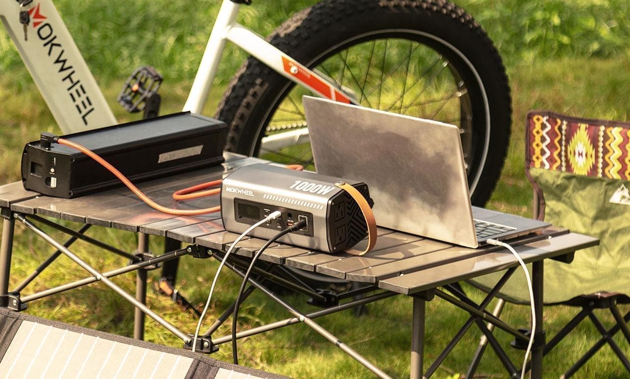 自転車でリモートワーク 大容量バッテリーでノートPCを7回充電できるオールテレーンの電動アシストMokwheel「Basalt」